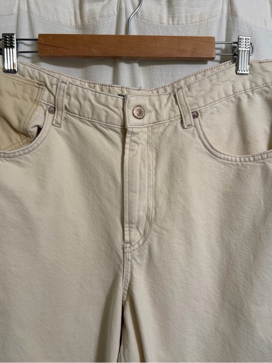 Free People We The Free Waterfalls Baggy Wide-Leg Jeans in Cream Size 30 - Picture 9 of 12